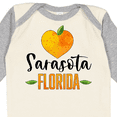 thumbnail image 4 of Inktastic Sarasota Florida Orange in Heart Boys or Girls Long Sleeve Baby Bodysuit, 4 of 5