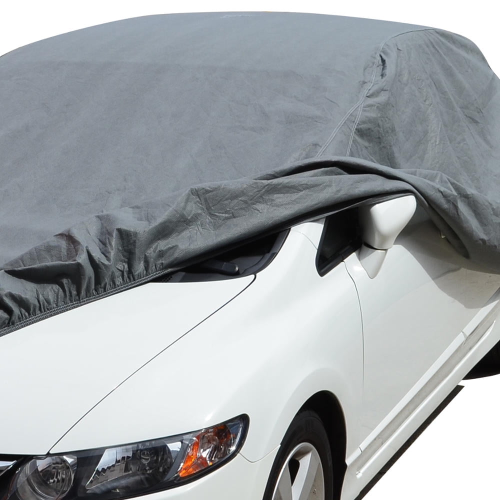 Motor Trend All Weather Proof Universal Fit Car Cover - UV, Water Proof (Gray) (Fits up to 190")