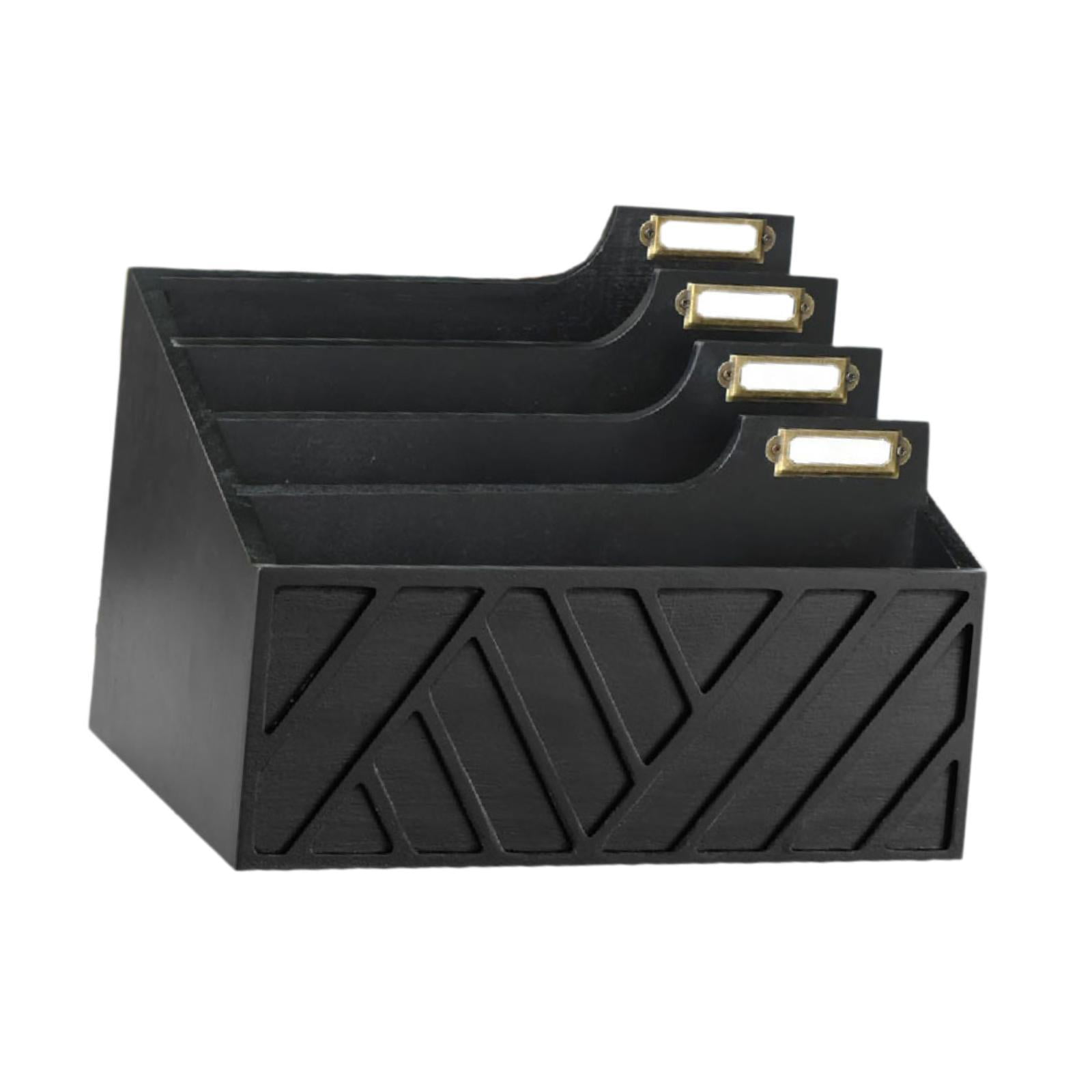 CiWiVOKi Set Of 4 Clear PET Letter Trays - Stackable Desk Organizer For Paper, Files, Books, Office & Home