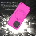 thumbnail image 4 of Allytechgroup EVA Case for iPhone 15 Pro Max with Stand, Support Wireless Charging Slim Phone Case with Kickstand for Kids Shockproof Protective Bumper for iPhone 15 Pro Max, Rose, 4 of 9