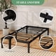 thumbnail image 3 of Tamaño individual-size noise-free metal platform marco de cama con metal slat support, no box spring required, fácil montaje, 3 of 8