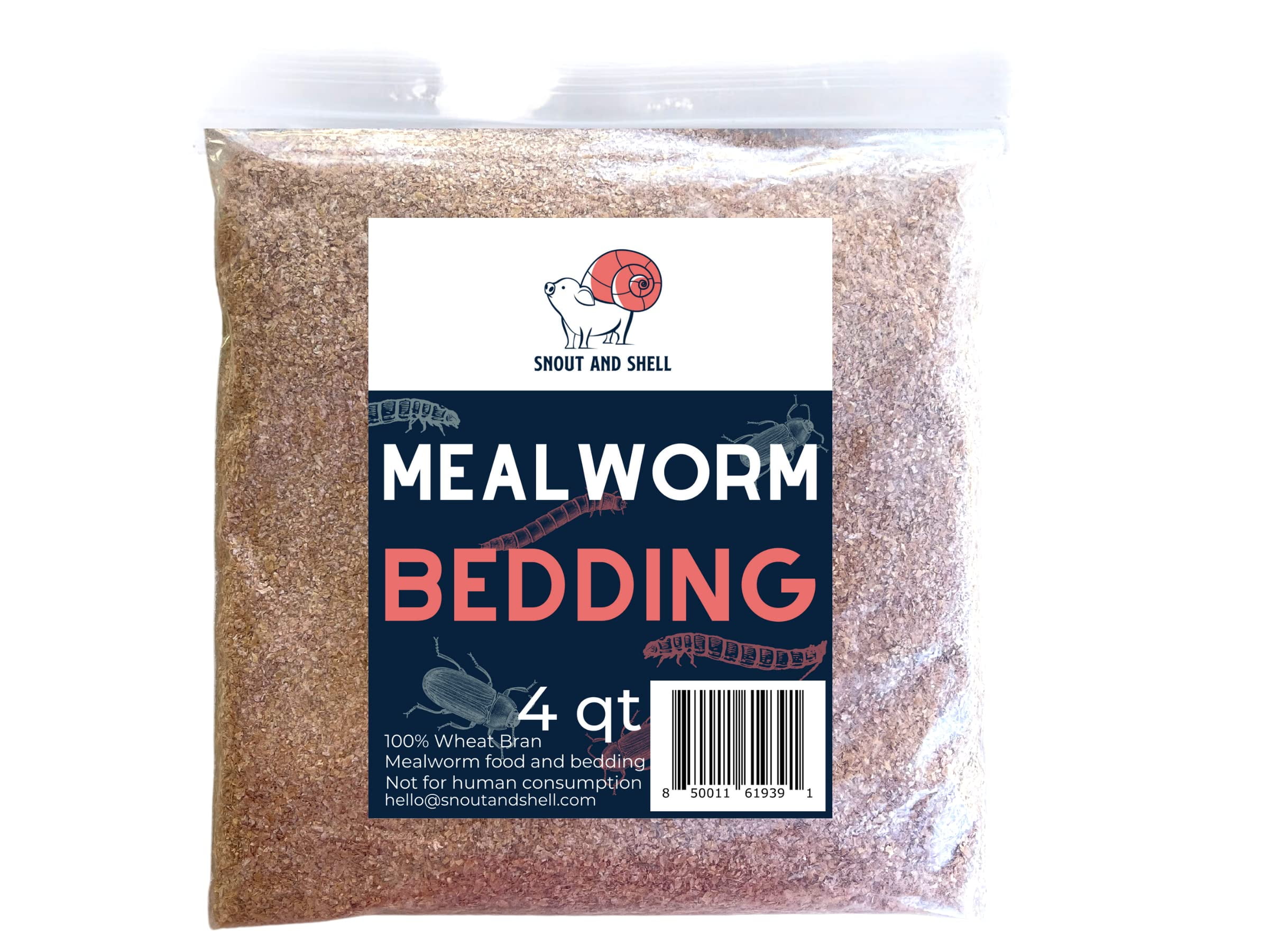 Snout and Shell Wheat Brand Mealworm Bedding 4 qt