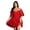 Red, variant on Plus Size Sweetheart Neck Mesh Short Dress for Women, Romantic Elegant Party Cocktail Dress Mini Dress, Elegant Mesh Party Dress for Date Night, Cocktail & Special Occasions