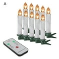thumbnail image 3 of 1 Set Candle Light Environmentally Friendly Bright Romantic Smokeless Soothing Photo Props Plastic Christmas Tree Remote Control Flameless Simulation Candle Light for Home, 3 of 10