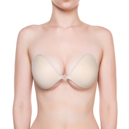 The NuBra Feather-Lite Super Padded Light Adhesive Bra (S900),B,Nude