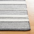 thumbnail image 4 of SAFAVIEH Kilim Adam Striped Polyester Area Rug, Ivory/Dark Grey, 6' x 9', 4 of 9