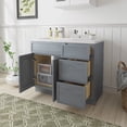 thumbnail image 3 of 39" Freestanding Bathroom Vanity Cabinet without Top in Smoky Gray, 3 of 6