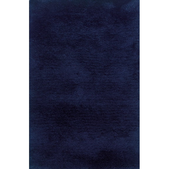 Moretti Bella Shag Area Rug 81106 Blue Solid Shag 3' 3" x 5' 3" Rectangle