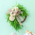 thumbnail image 5 of Artificial Magnolia Flower Wreath,Spring Summer Front Door Decor,Indoor Outdoor Hanging Flower Decoration,Seasonal Floral Wreath,Multicolor Silk Flowers,DIY Home Wedding Party Decor, 5 of 6