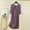 Gray, variant on BUIGTTKLOP Nightgowns for Women Puff Half Sleeve House Dress Drawstring Crewneck Pleated Mid Length Pajamas Dress Ladies Loungewear