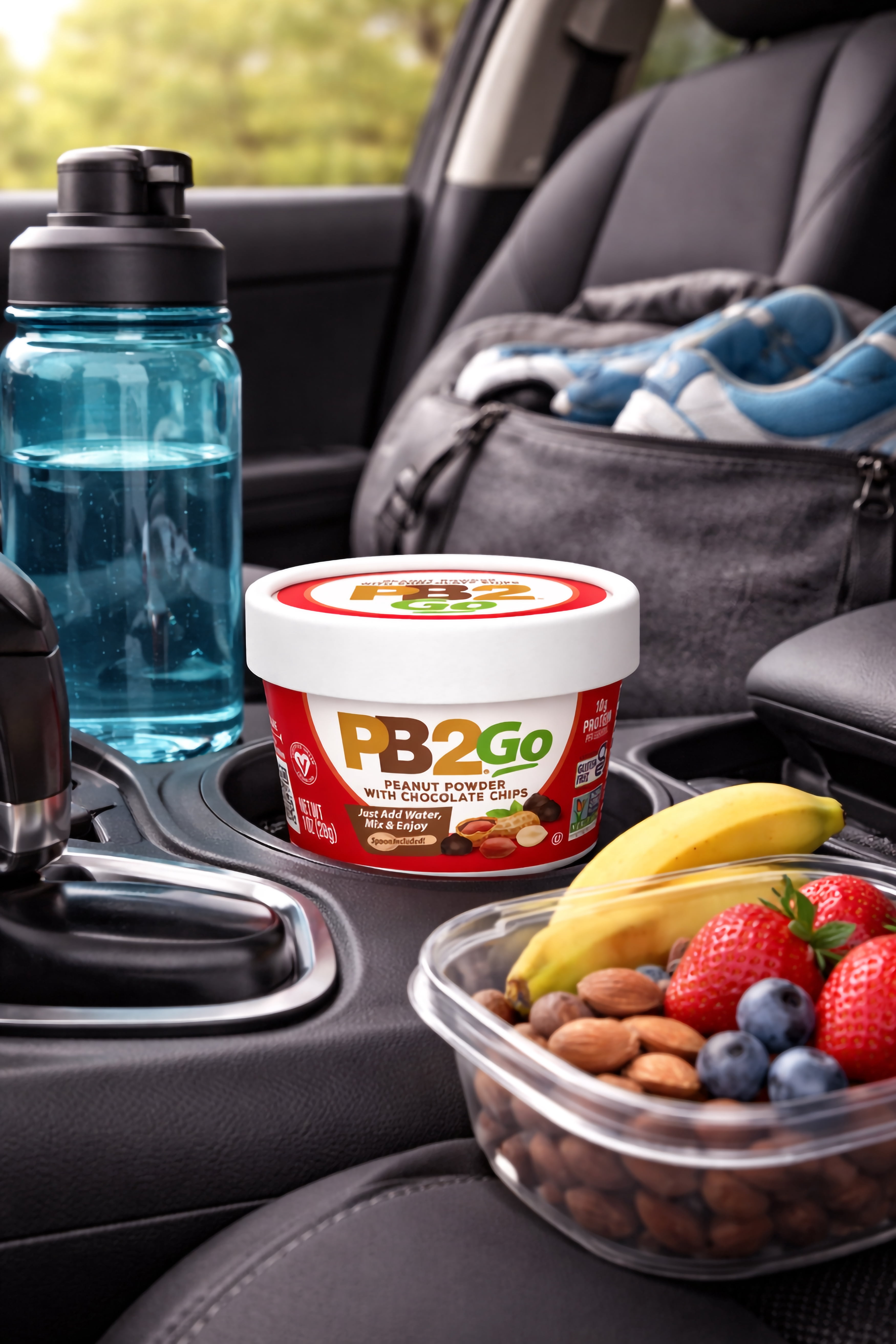 PB2, Go Peanut Powder with Chocolate Chips Cups, 28g