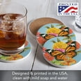 thumbnail image 4 of Thirstystone Beautiful Monarch 4- Pack Multi-Color Round Stone Coasters, 4 of 8