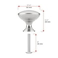 thumbnail image 3 of Richelieu Hardware 1-1/5 in. (30 mm) Brushed Nickel Cabinet Knob (10 per Pack), 3 of 6