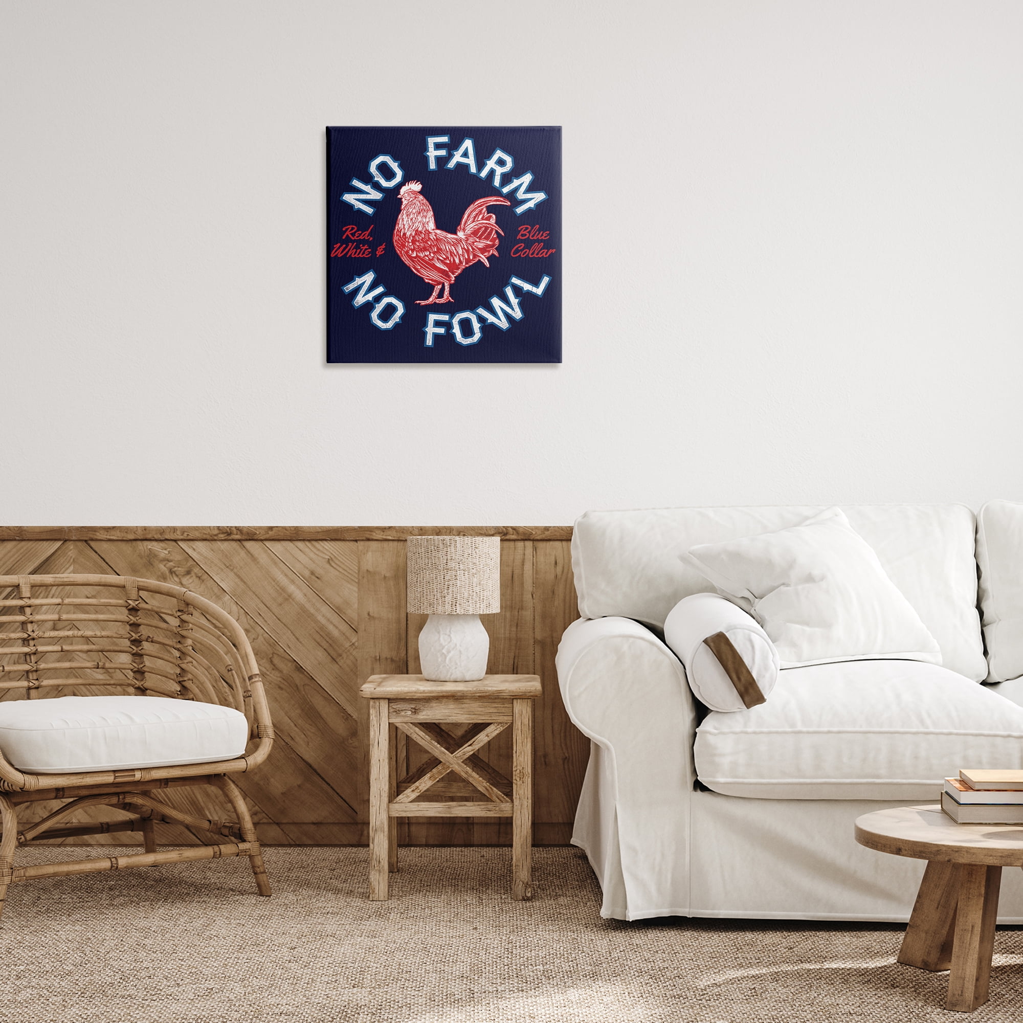 Stupell Industries No Farm or Fowl Animals Painting Wrapped Canvas Art Print Wall Art, 24 x 24