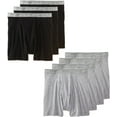 thumbnail image 3 of Fruit of the Loom Men's No Ride Up Black/Gray Boxer Briefs, 7 Pack, 3 of 3