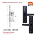 thumbnail image 2 of K7 Pro Biometric Fingerprint Door Lock Black Smart Lock Tuya App Remote Unlocking Password Keyless Lock Electronic Door Lock ,More Secure, 2 of 7