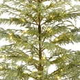 thumbnail image 4 of HaCpiu Potted 4ft Pre-Lit Twinkle LED Cypress Artificial Christmas Tree, Green, 100 LED, 4 of 7