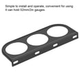 thumbnail image 3 of Triple Gauge Mounting Bracket, 3-Hole 52mm/2in Practical Dashboard Meter Holder  For Auto, 3 of 8