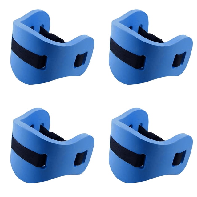 4PCS Swim Training Belt - Adjustable Floating Exercise Belt for Adults & Kids - Pool Flotation Aid for Swimming Practice, Water Aerobics & Safety (Blue)