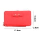 thumbnail image 2 of Hukapapa Monedero para Mujer Estuche para lápices Largo con Lazo Monedero para Mujer Bolsa para teléfono móvilRojo, 2 of 5