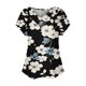 thumbnail image 4 of Mujeres Tops Casual Manga Corta V-Cuello Botón Decoración Plisado Blusa para Más Tamaño L-5xl, 4 of 6