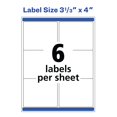 thumbnail image 5 of Avery Étiquettes Laser Blanches pour Impression Couleur, 3 x 3-3/4 Étiquettes, 150 par Paquet (6874), 5 of 5