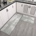 thumbnail image 3 of Kitchen Rugs and Mats Non Skid Washable Grey and White Marble Kitchen Mat and Rug Set,Floor Cushion Waterproof Rug,Rubber Backed Area Rugs for Kitchen Laundry, 3 of 7