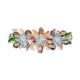 thumbnail image 1 of Pinza para el pelo con pasador de de imitación de cristal lleno de flores para niña, pinza para el pelo, 4 colores Macarena pinza de pelo, 1 of 8