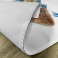 thumbnail image 5 of Ambesonne Ice Cream Place Mats Set of 4, Globe Planet Earth Flavor, Standard Size, Pale Caramel Violet Blue, 5 of 6