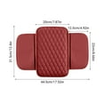 thumbnail image 6 of Car Center Console Cover, PU Leather Pad Protector With 2 Storage Bags, 2025 New Universal Car Center Console Armrest Cover for Vehicle, Car Interior Accessories, Wine, 6 of 6