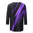 thumbnail image 5 of Long Sleeve Blouse Plus Size Plus Size Tunic Tops Women Comfortable Casual 3/4 Sleeve Round Neck Pullover Tops Blouse Shirt, 5 of 6