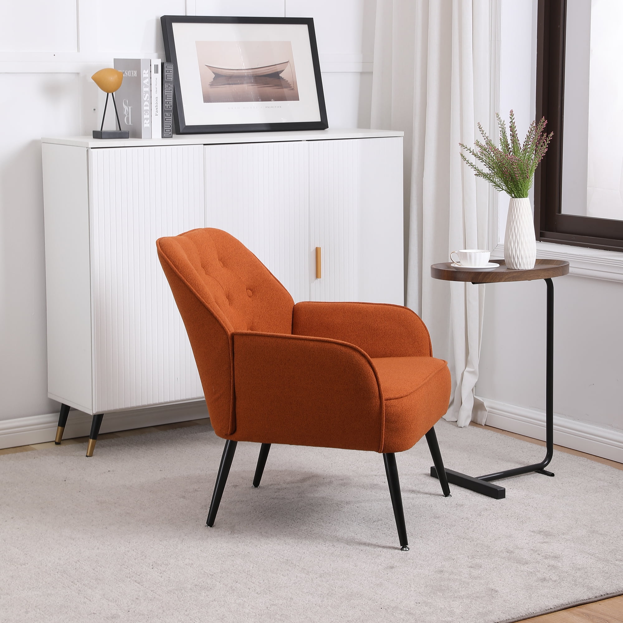 Kadyn 31" Armchair, Single Sofa Chairs for Living Room, Orange Lounge Chair Kadyn 31" Armchair, Single Sofa Chairs for Living Room, Orange Lounge Chair