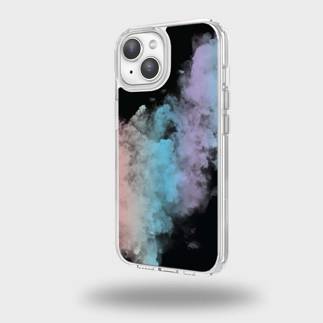 Caseco iPhone 15 Case With Mag-Safe - Rainbow Cloud