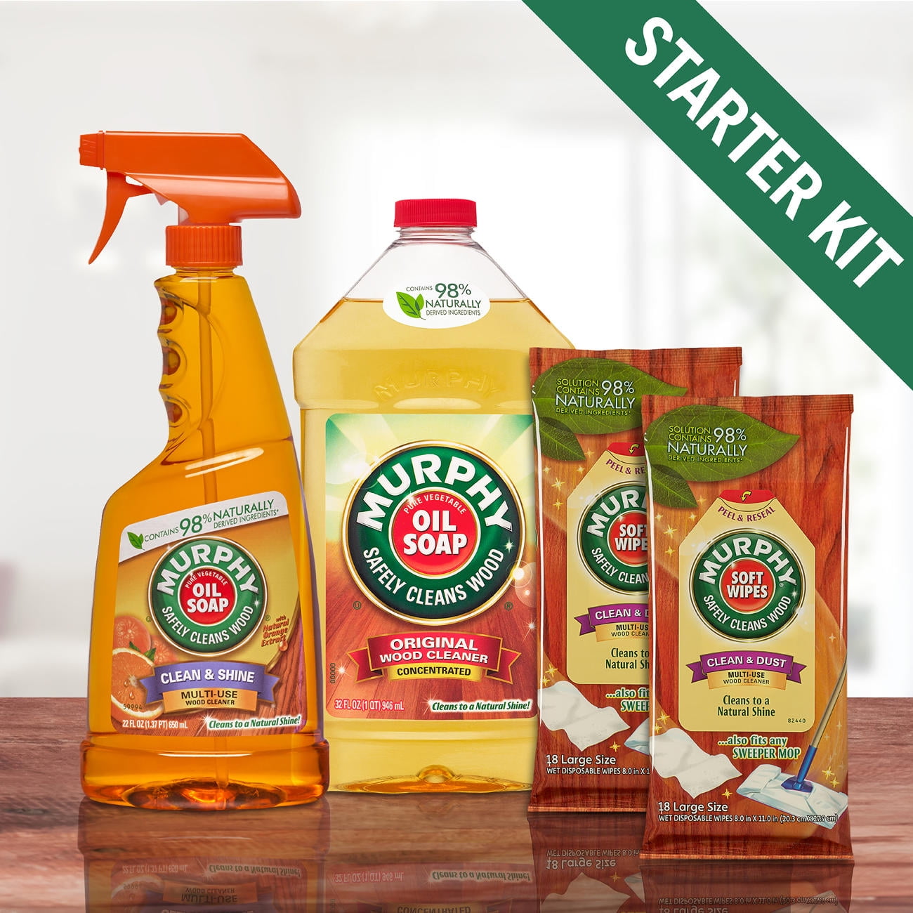 Murphy Oil Soap Wood Cleaner, Furniture Spray, & Furniture Wipes