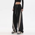 thumbnail image 5 of Pantalones vaqueros de costura, pantalones anchos y sueltos de estilo callejero americano, pantalones casuales deportivos de baile callejero de otoño de moda para mujer, 5 of 5