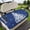 Blue White, variant on Golf Cart Seat Covers for 2 Seater,Navy Blue Christmas Tree Microfiber Cart Seat Towel Blanket,Balls Snowflake Xmas Tree Absorbent Breathable Non Slip Bench Seats Protector for Golf Course 51"x31"