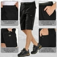 thumbnail image 3 of Jessie Kidden Hiking Cargo Shorts for Men Outdoor Lightweight Quick Dry Water Resistant Casual Fishing Work Shorts with Pockets, 3 of 9