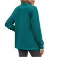 thumbnail image 4 of 2024 Fashion Lapel Pullover for Women Solid Color Long Sleeve Blouse Loose-Fit Casual Tops, 4 of 4
