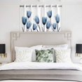 thumbnail image 4 of Blue Tulip Kitchen Curtains Short 54 Inch Length, Spring Pastoral Flower Watercolor White Grommet Top Bedroom Living Room Curtains, Light Filtering Cafe Curtain Drapes 2 Panels Set 84''x54'', 4 of 9