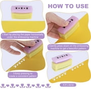 4Pcs Edge Paper Punch for DIY Projects Craft Border Puncher Cutting Edge Paper Punch Set Paper Border Punch 4 Different Punch Patterns Durable for Scrapbooking (Random Color)