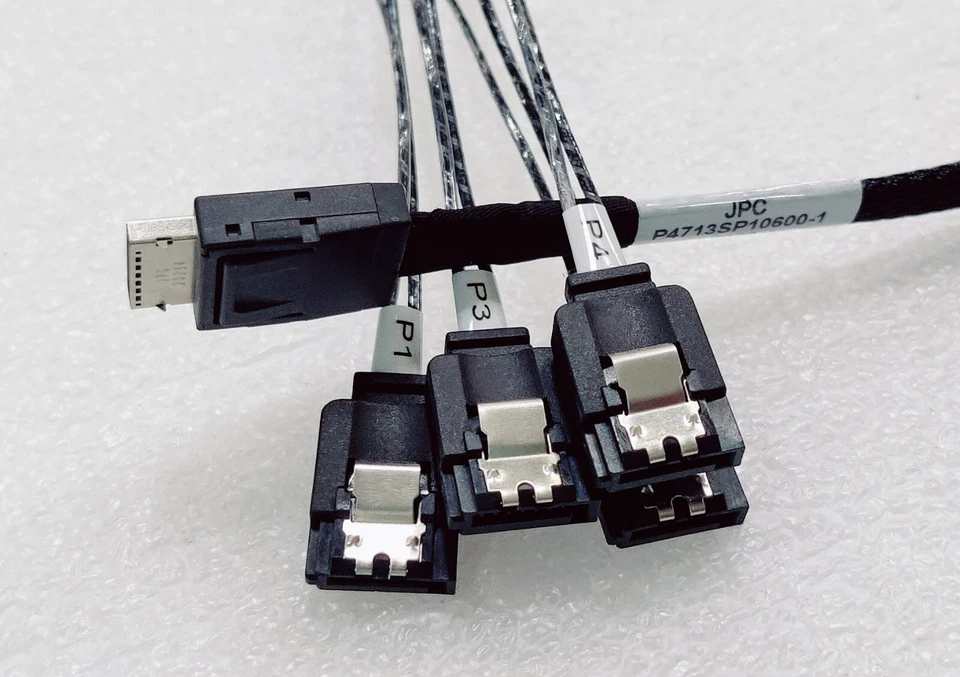 Jpc P4713Sp10600-1 Oculink To 4 Sata Cable For Storage Oculink Connector