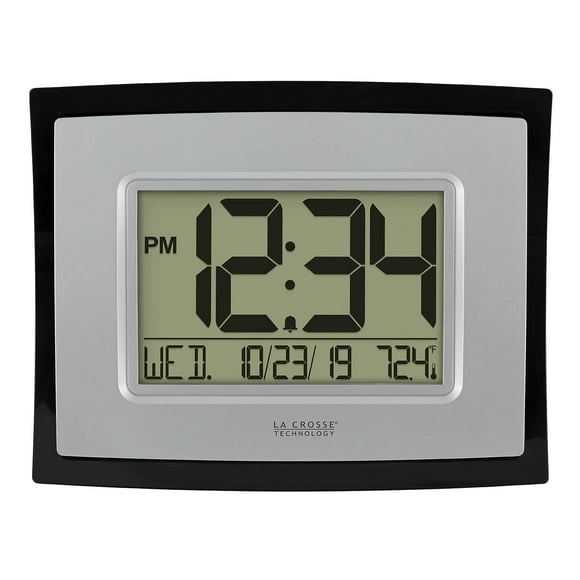 Reloj de pared digital La Crosse Technology WT-8002U plateado