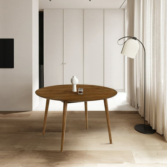 Arcadia 48" Round Dining Table in Walnut Wood