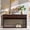 Brown, variant on Aitjunz 63" Console Table with 2 Drawers and Storage Shelf, Waterfall Wood Grain Entryway Table with Curved Edges, Long Sofa Table for Living Room, Hallway and Foyer