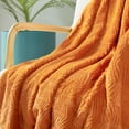 thumbnail image 5 of Home Soft Things Herringbone Faux Fur Throw - Burnt Orange - 50" x 60", 5 of 10