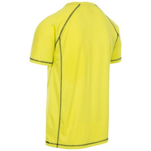 Trespass - Camiseta deportiva de manga corta Albert para hombre caballero (Negro)