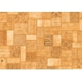 thumbnail image 1 of Ahgly Company Indoor Rectangle Patchwork Orange Transitional Area Rugs, 7' x 9', 1 of 4