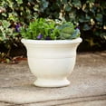 thumbnail image 3 of Southern Patio 14.96" x 14.96" x 11.5" Ivory Resin Plant Pot with UV Resistance, 3 of 11