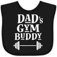 thumbnail image 3 of Inktastic Daddy Gym Buddy Workout Fitness Boys or Girls Baby Bib, 3 of 4