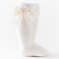 thumbnail image 2 of Yoyauz Knee High Enough Socks For Girls Bow Stockings For Babies And Toddlers Cotton Ruffles Uniform Leggings, 2 of 7